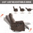 Heat Massage Manual Recliner Chair With Rocker And Swivel In Fabric For Living Room-1582214