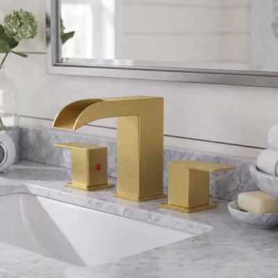 Robinet de salle de bain à 2 poignées avec drain