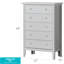 Commode noire Primo pour chambre à coucher avec tiroirs à queue d'aronde durable-132460498