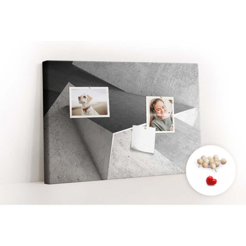 Wall Mounted bulletin board print wall art notice boards decorative corkboard Triangle abstraction