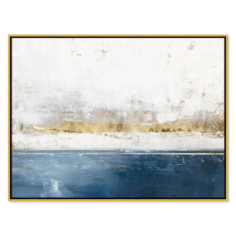 Golden Horizon II - reproduction de paysage par Casa Fine Arts, Or, H 31,5 po x l 41,5 po