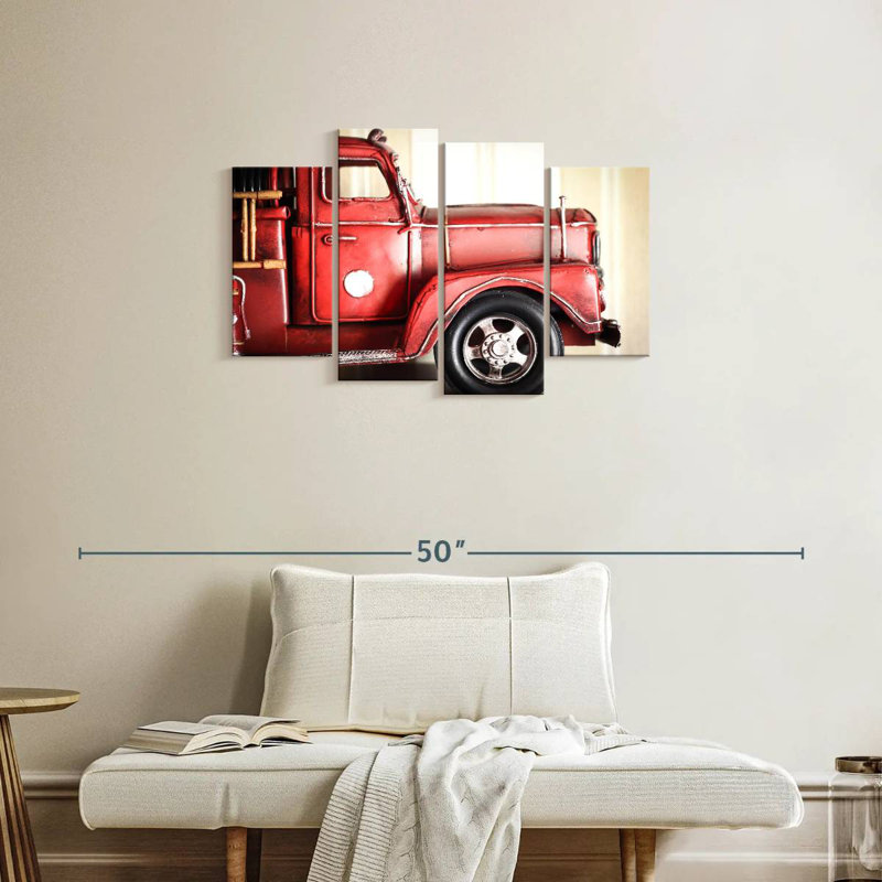 Mehar Miniature Fire Truck, 22" H x 36" W