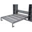 Grand lit gris. Étagères peu encombrantes et à DEL. Idéal pour un usage domestique. Lit armoire pliable. Fabrication en contreplaqué. Peut accueillir un matelas de 8 pouces. Facile à construire avec un environnement tranquille à DEL doux et gris-1667121705