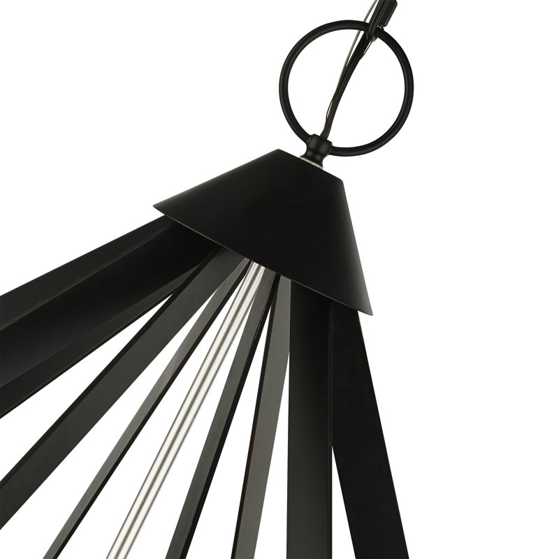 Buckeys 15 - Light Steel Dimmable Chandelier