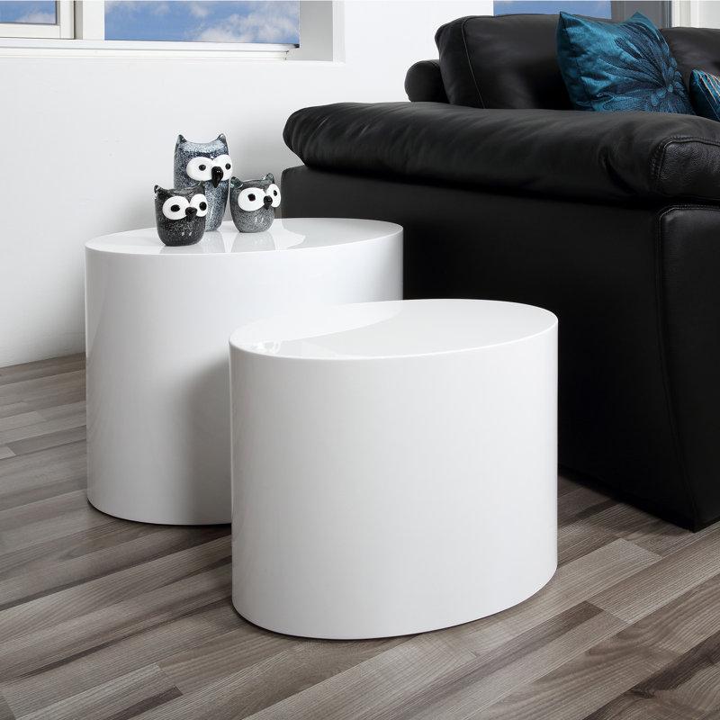 Carilee 2 - Piece Living Room Table Set, White