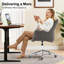 Soft Chenille Office Chair Adjustable Height Task Chair Swivel Desk Chair-1211639673