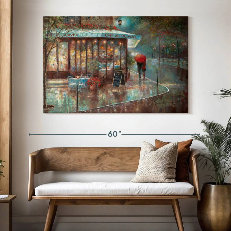 Sireci Cafe Du Marche, 34" H x 51" W