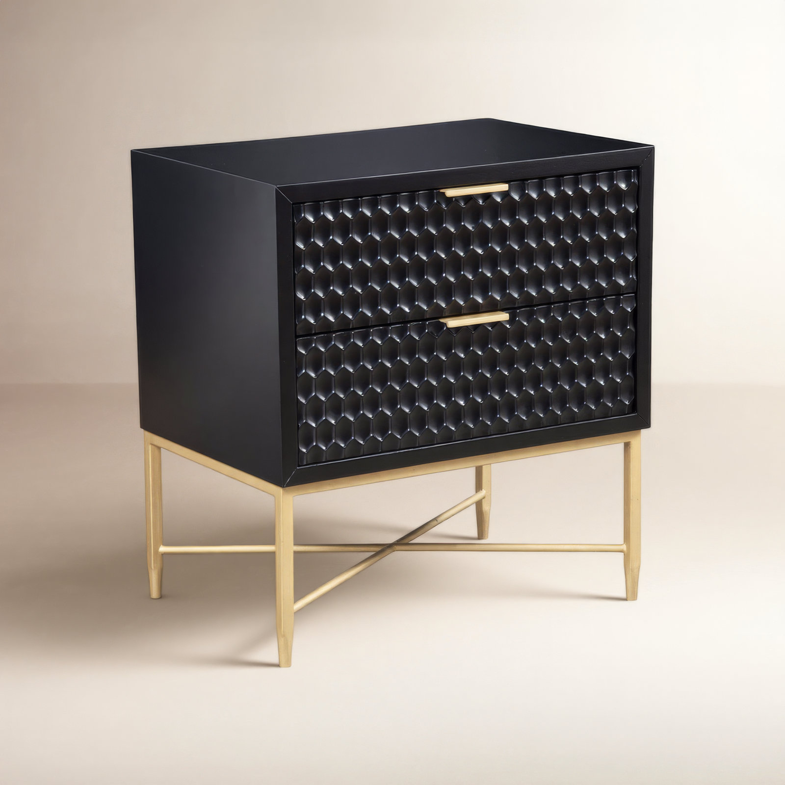 Capra 2 - Drawer Nightstand, Black