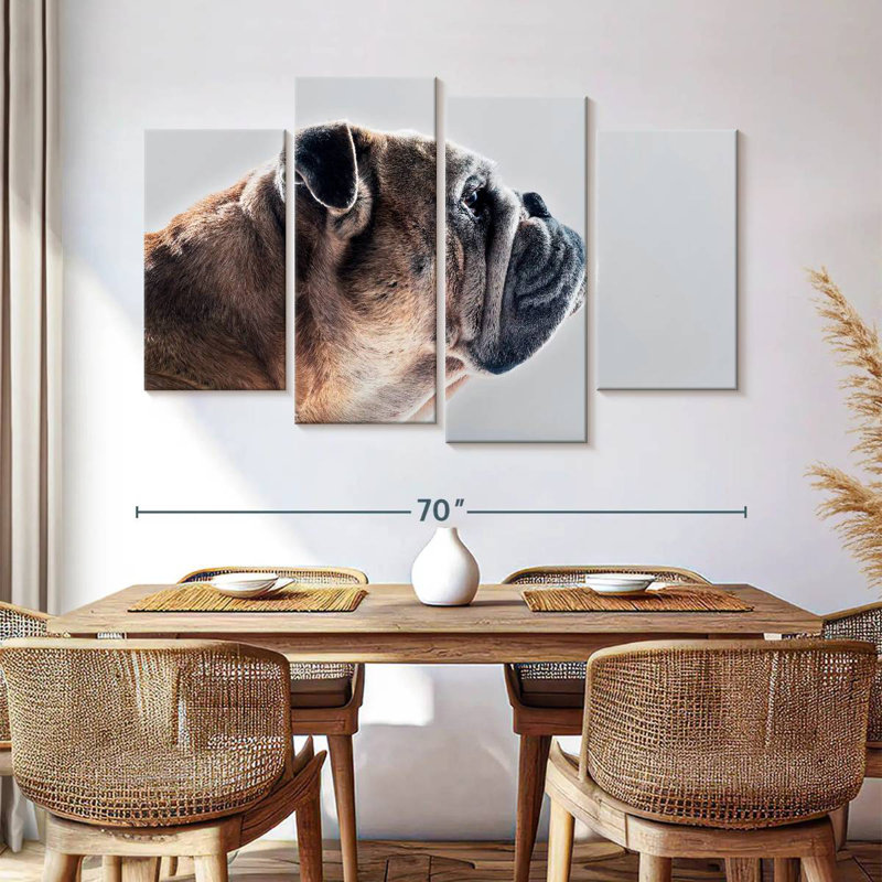 Brampt Dog Side Profile, 42" H x 68" W