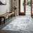 GLN Rugs Contemporary Collection - Machine Washable Modern Area Rug, Contemporary Washable Rug, Non Slip Area Rug, Abstract Living Room Rug, Bedroom Rug, Bathroom Rug (Gray Rug)-1322217185