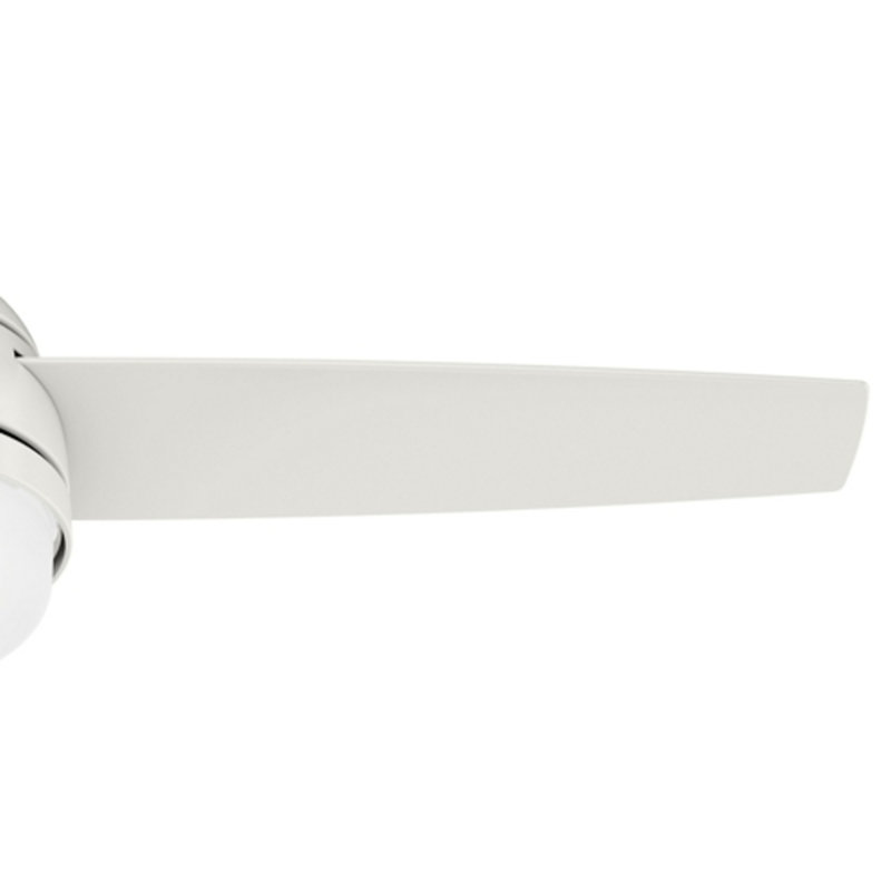 Midtown Fresh White 48" Contemporary Ceiling Fan with LED Light and Remote