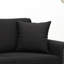Coussin décoratif en velours noir 100% polyester 15,7 po x 15,7 po Vidaxl