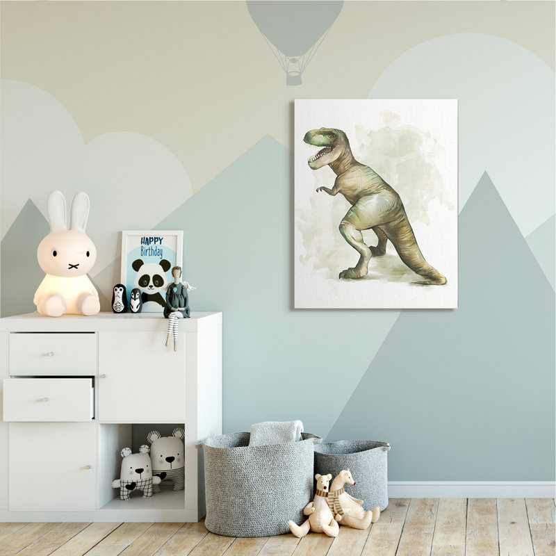 Dinosaure Abdul-Ahad T-Rex, Toile tendue, H 48 po x l 36 po x P 1,5 po