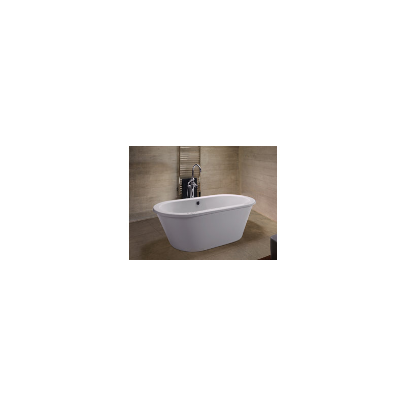 New Yorker 8 Freestanding Soaker Tub, Biscuit