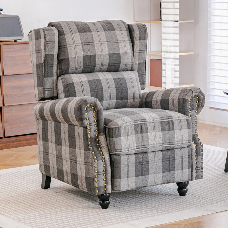 87.5cm Wide Glider Wing Chair Recliner