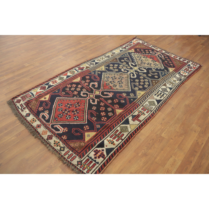 Tapis traditionnel antique à teinture végétale 4 x 7