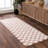 Atiran Checkered Shag Pink Area Rug-1506282113