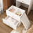 3-in-1 Dressing Table with LED Mirror and Storage Stool