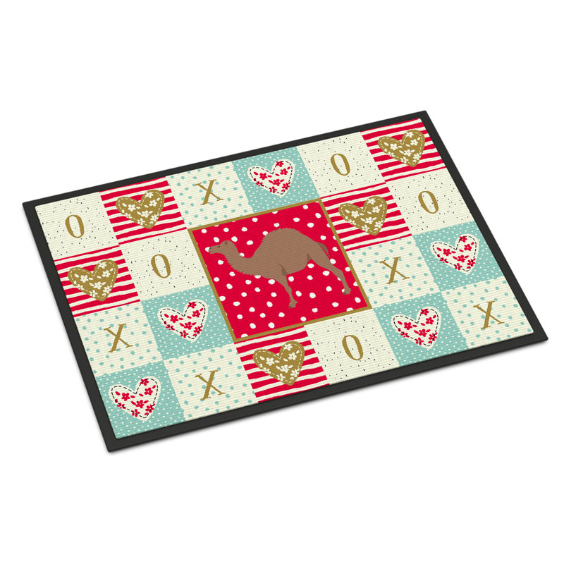 Tapis de porte d'extérieur antidérapant Sheilah, L 24 po x L 36 po