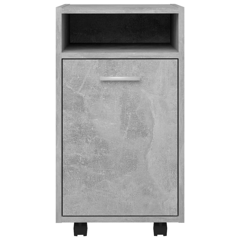 Makenzlie 33cm Wide File Cabinet, Concrete Grey