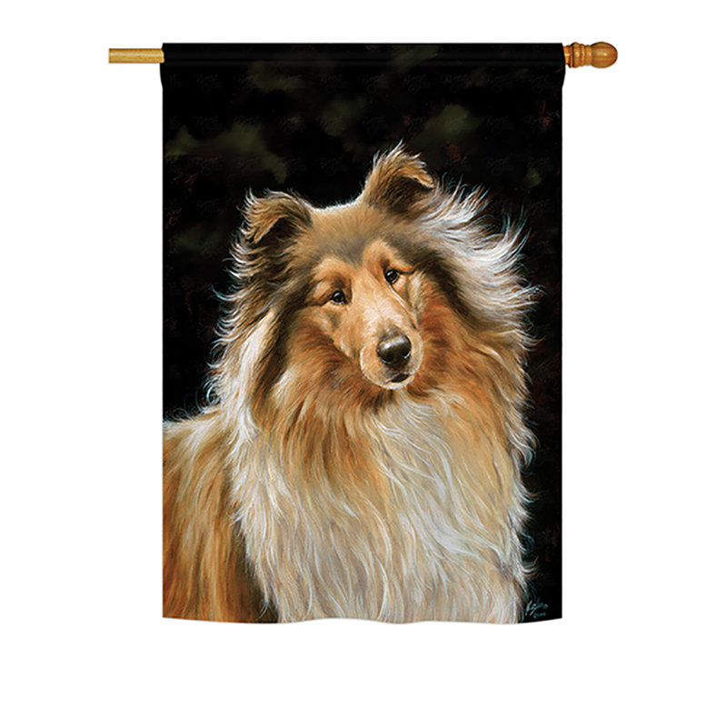 Drapeau de maison Maslyn Collie, H 18,5 po x l 13 po