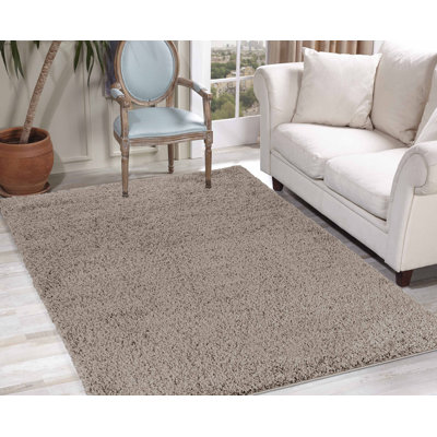 Esterly Light Beige Shaggy Rug