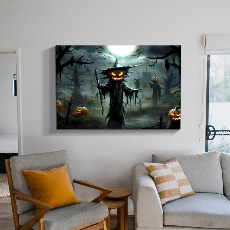 Halloween Canvas Wall Decor, 24" H x 36" W