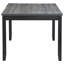 Ensemble de table de salle à manger rectangulaire 6 pièces Hodgemam - gris et noir