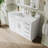 48" W x 35" H Freestanding Bathroom Solid Wood Vanity With White Cultured Marble Countertop And Ceramic Single Sink,White-1951898205-1951898179