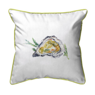 Oyster Indoor/Outdoor Throw Pillow