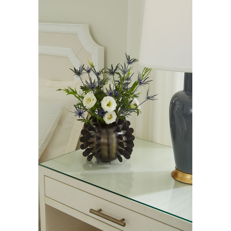 Andorra Handmade Metal Table Vase, Bronze