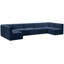 Canapé modulaire de coin réversible en velours de 157,5 po de largeur Enso-769986543
