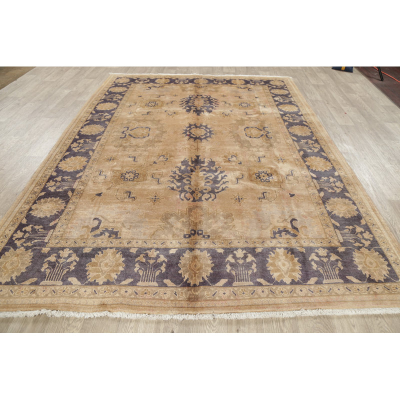 Tapis de zone en laine 6 pi 11 po x 9 pi 7 po one-of-kind main-noué la new age sultanabad Piermont