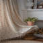 Rideau semi-transparent rustique en mélange de lin et coton (2 pièces)-545280824