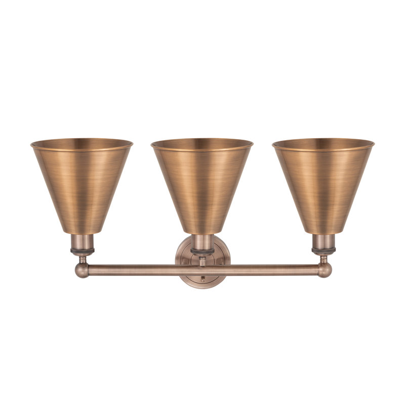 Dorantes 3 - Light Dimmable Vanity Light, Antique Copper