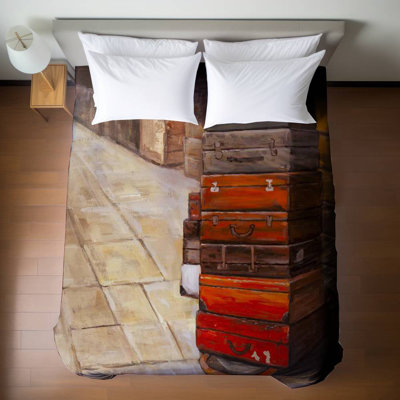 Housse de couette brune nature morte | Literie Home Decor