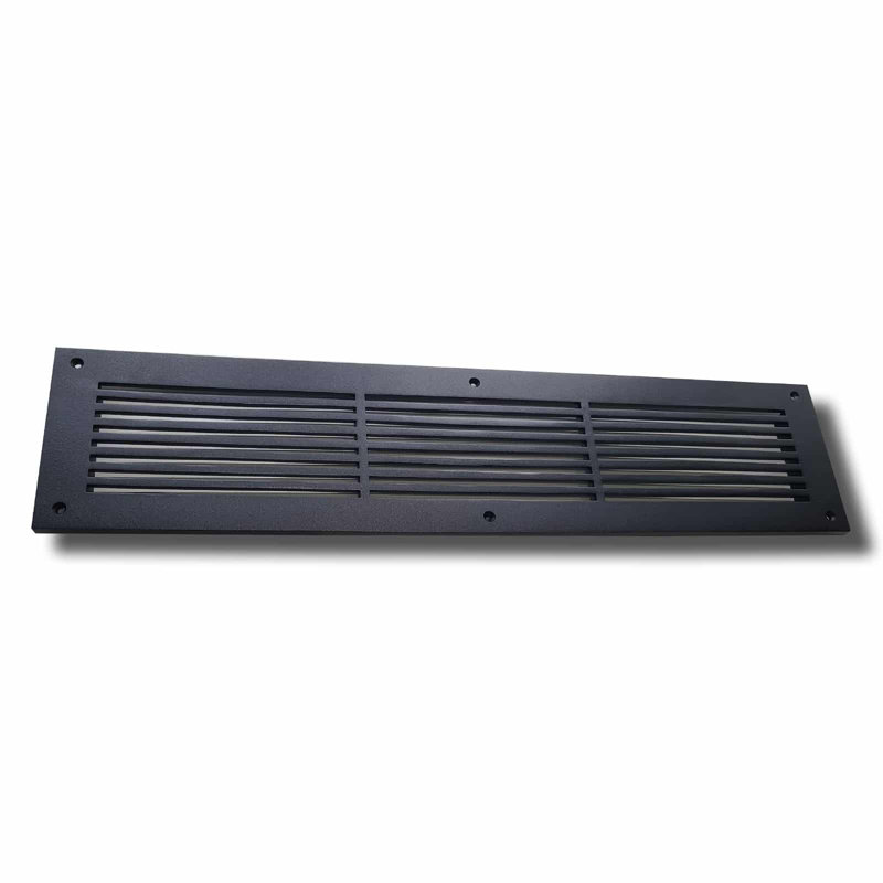 Couvercle d'évent mural standard en aluminium, Noir