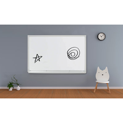 Tableau blanc magnétique à cadre en aluminium