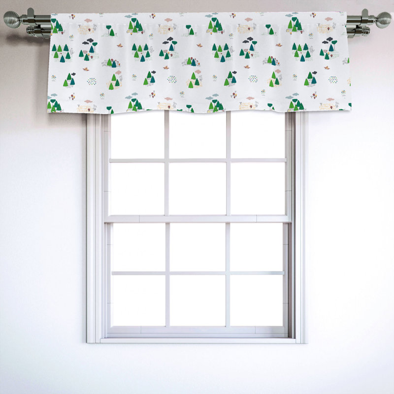 Sateen Ruffled Window Valance