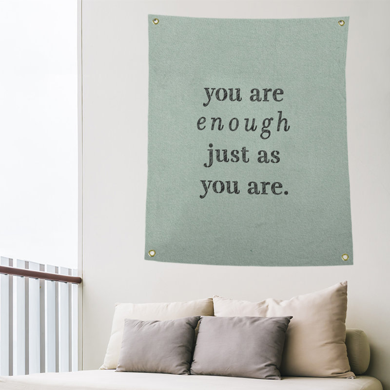 En polyester, vous êtes assez tapisserie quot, H 36 po x l 26 po, Vert / Noir
