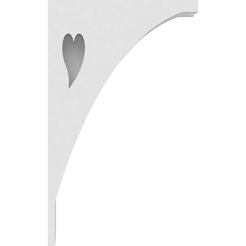 Corbeau en PVC de qualité architecturale Winston, H 9 po x l 5,5 po x P 1,875 po