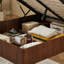 Structure de lit avec rangement relevable, lit en bois pour chambre à coucher-445618365