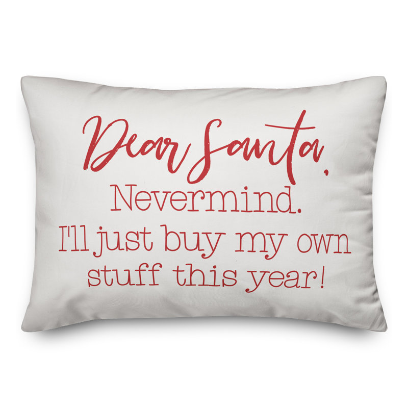  Housse de coussin Dear Santa, Polyester/ Bourre en polyester