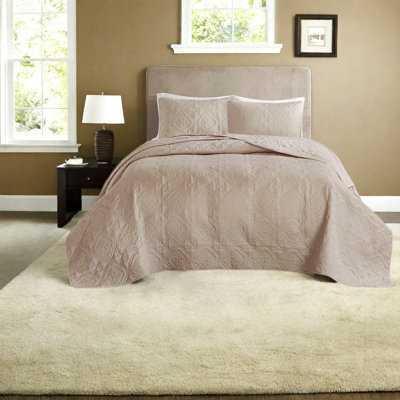 Oversized Reversible Bedding Sets Microfiber Medallion Quilt For Modern Home