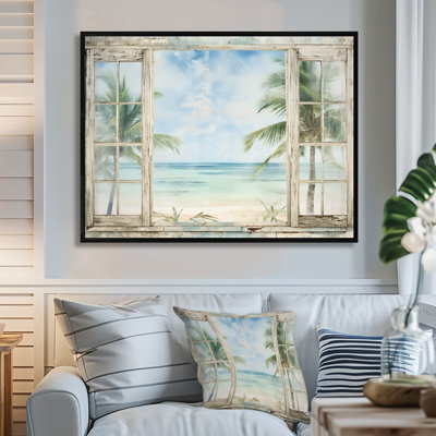 Décoration tropicale fenêtre tropicale horizon II - fenêtres côtières