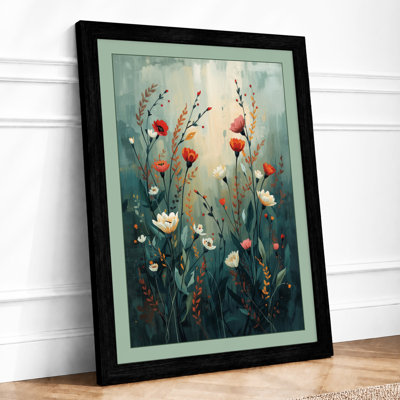 Wildflower Study Botanical - Framed Print