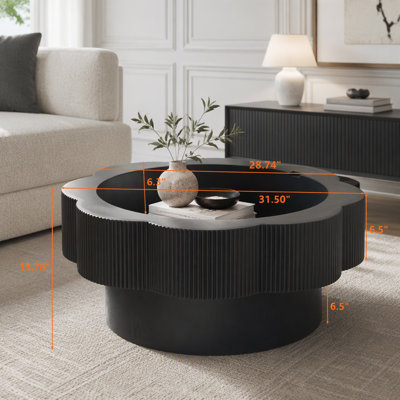 31.50"Modern Flower Shaped Coffee Table