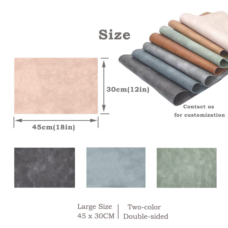 Faux Leather Placemat, Pink/Lilac