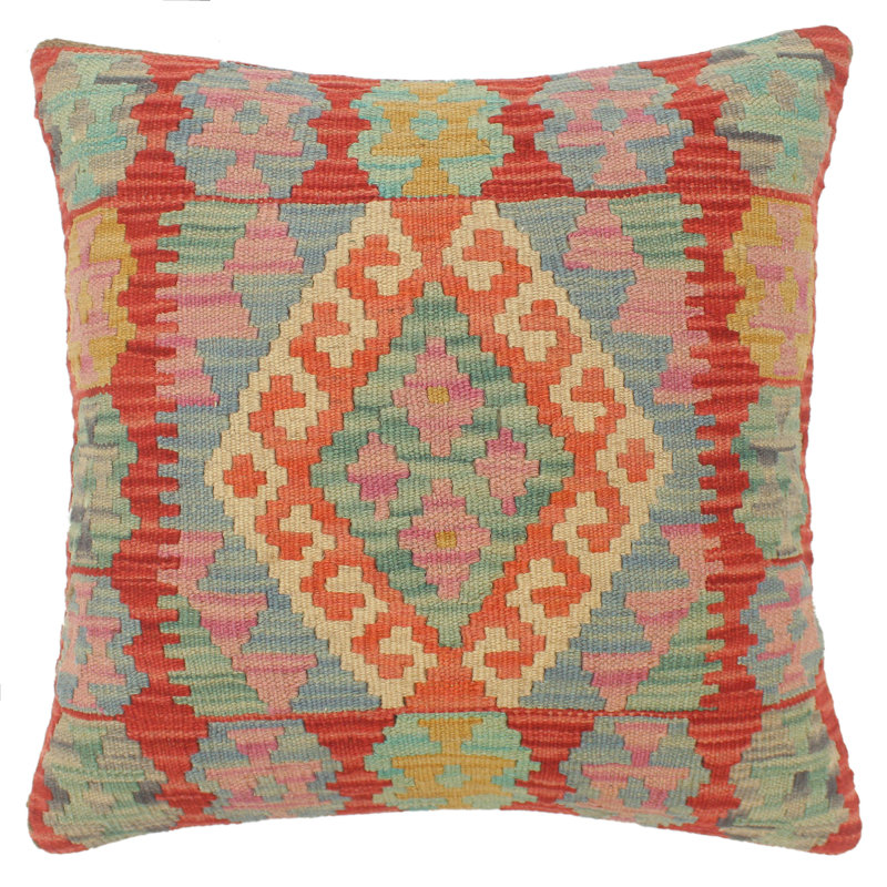 Coussin Boho Chic Turkish Rosebach tissé à la main Kilim