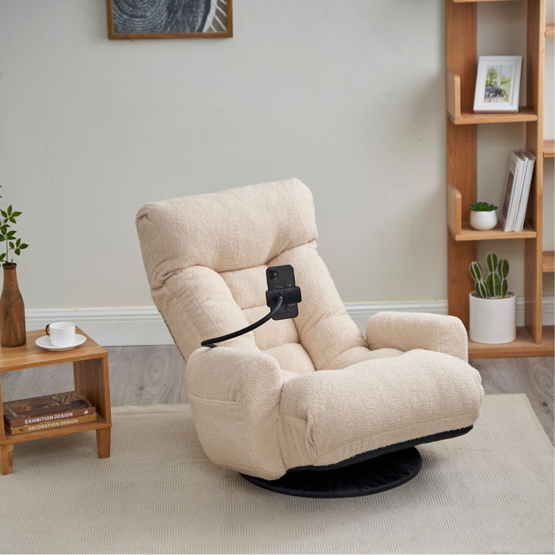 Tête et taille réglables, chaise de jeu, chaise longue dans le salon, fauteuil pivotant à 360 degrés, chaise de loisir à siège rotatif